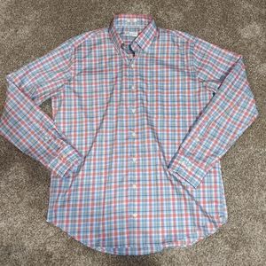 Peter Millar plaid crown ease long sleeve Large
